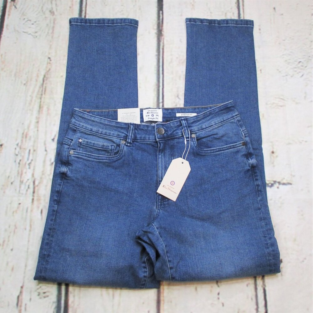 Ben Sherman Straight Stretch Fit Jeans - Picture 3 of 8